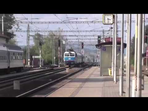 ČD 151.001 (náhradní souprava) - Průjezd vlaku SC 509 Pendolino - Mohelnice, 27.9.2014