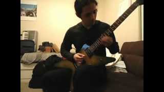 Amado Moreno Playing Guitar (Washburn Dimebag Darrell Signiture 333 Slim Guitar)