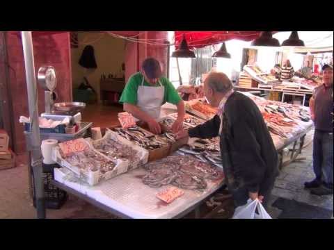 The market in Ortigia, Siracusa's old town