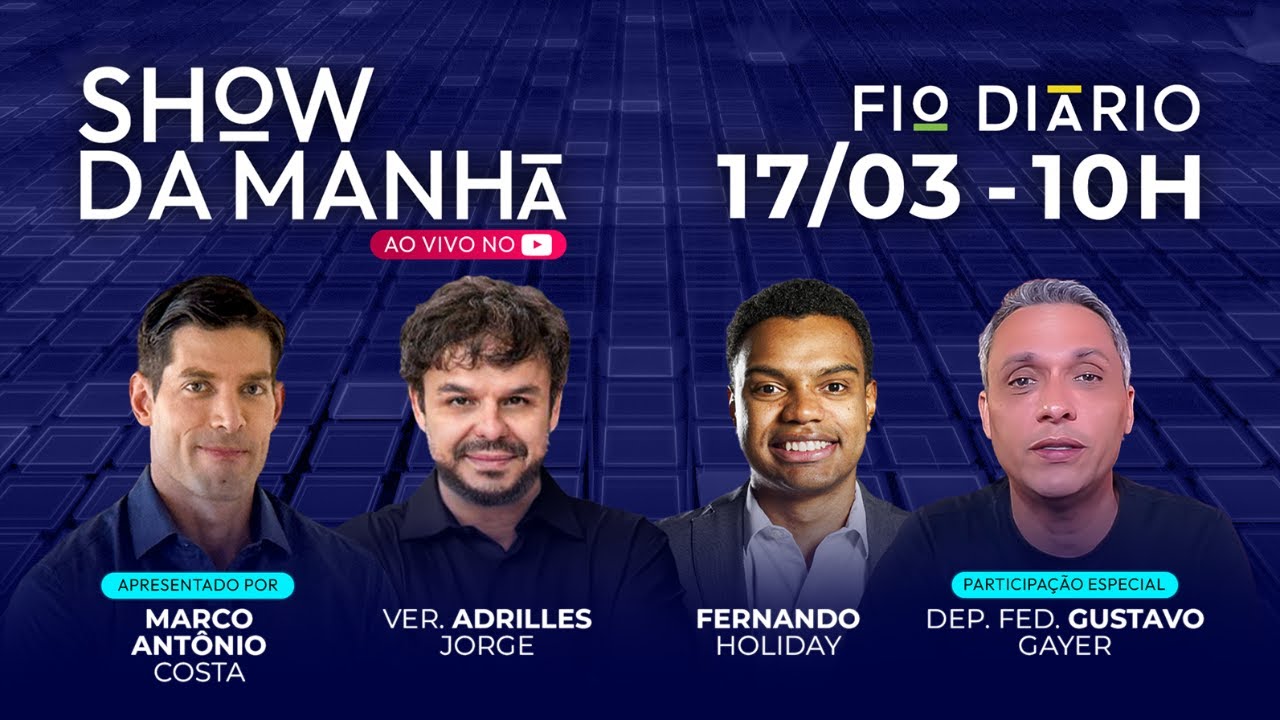 SHOW DA MANHÃ - COPACABANA LOTADA PEDE "ANISTIA JÁ" E VOLTA DE BOLSONARO - 17/03/2025