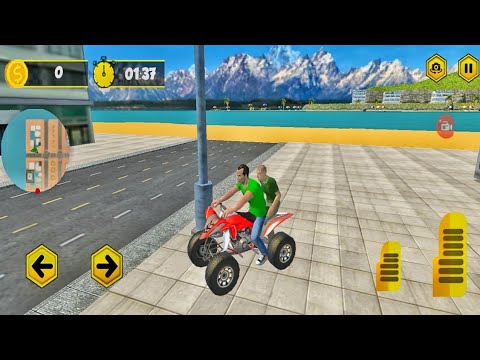 ATV Bike Taxi Driver Sim 2021| Atv Bike driving gameplay| Android Gameplay