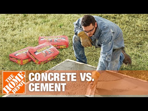 Concrete vs Cement | The Difference Between Concrete & Cement | The Home Depot