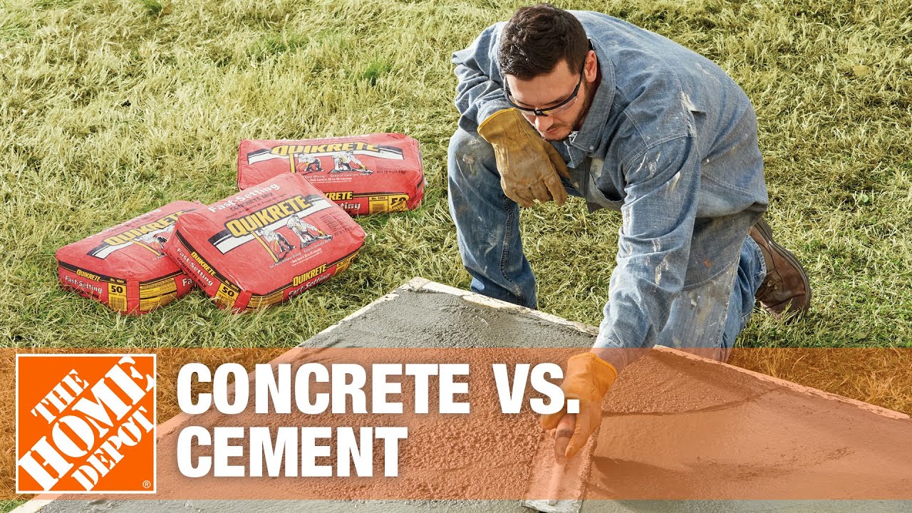 Concrete vs Cement | The Difference Between Concrete & Cement | The Home Depot