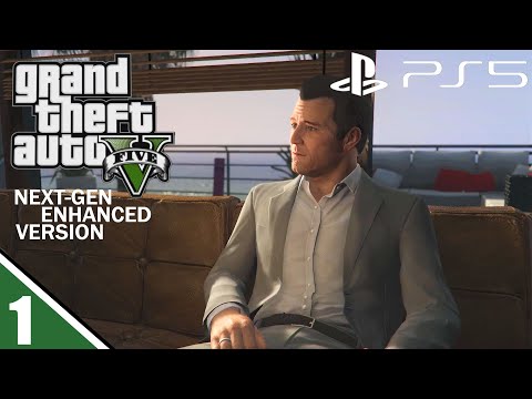 Grand Theft Auto V PS5 Next-Gen Enhanced Version Walkthrough Gameplay Part 1 - No Commentary