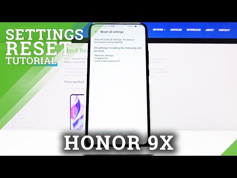 How to Reset All Settings on Huawei Honor 9x –  Restore Default Settings