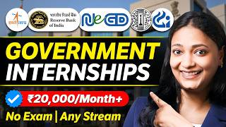 6 Government Internships for College Students — RBI, ISRO, ICCR, NeGD & CCI