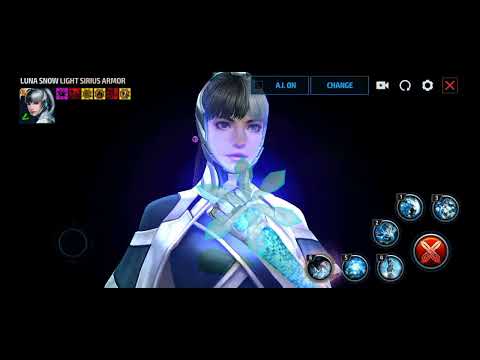 Luna Snow in Light Sirius Armour suit skills preview |Marvel Future Fight