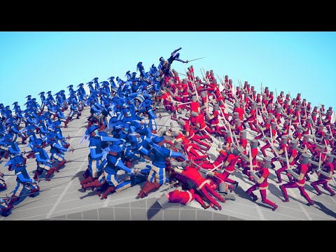 100x MEDIEVAL KING ARMY 👑 vs ⚔️ 100x RENAISSANCE ARMY / Totally Accurate Battle Simulator ( TABS )