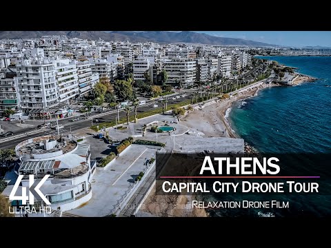 【4K】½ HOUR DRONE FILM: «Athens - Greece» 🔥🔥🔥 Ultra HD 🎵 Chillout Music (2160p Ambient UHD TV)
