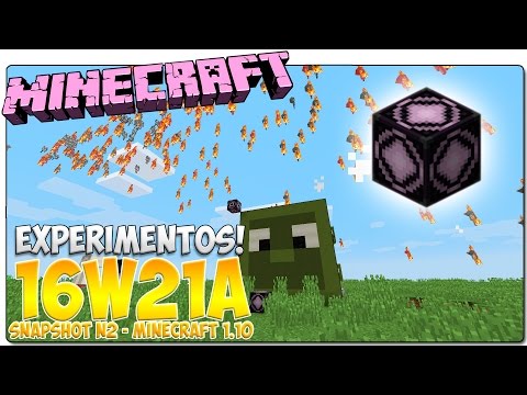MINECRAFT 1.10 - SNAPSHOT 16W21A |  Flying mobs!  |  REVIEW, NEWS AND NEWS IN SPANISH