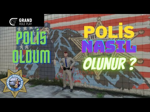 GTA 5 GRAND RP' DE POLİS OLDUM !! GTA 5 GRAND RP POLİS NASIL OLUNUR ? POLİSLİK BÖLÜM #1
