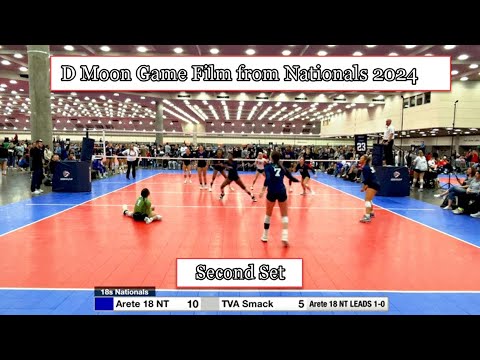 Delaney Moon Volleyball Game film from 18s Nationals vs TVA Smack Set 2. #libero #dmoon