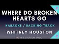 Whitney Houston - Where Do Broken Hearts Go (Lower Key of C) Karaoke With Backing Vocals