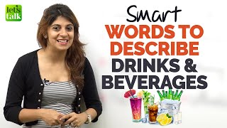 Learn Smart English Words To Describe Drinks & Beverages |mprove English Vocabulary | Niharika
