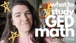 PASS THE GED MATH TEST | what to study: part four - graphs and functions