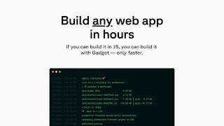 Download the video "Launch event: Build any JS-powered web app with Gadget"