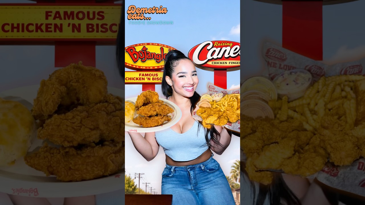 Cane’s vs Bojangles! Who makes the best chicken tenders‼️#foodie #shorts #friedchicken