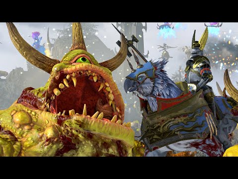 DAEMONS OF CHAOS vs EMPIRE - TotalWar Warhammer 3 cinematic battle