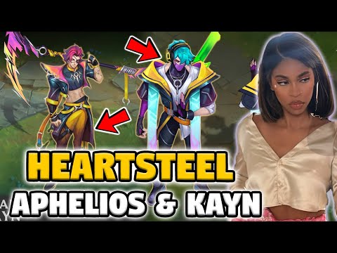 Heartsteel Kayn (LEGENDARY) & Heartsteel Aphelios Skin Spotlight Reaction // League of Legends