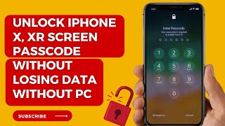 Unlock iPhone X,XR Screen Passcode Without Losing Data Without PC - New Method