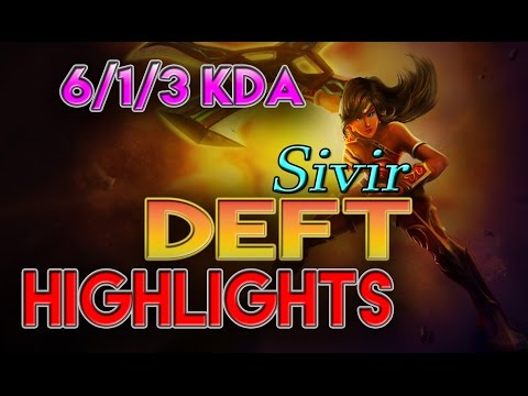 EDG Deft - Sivir ADC vs Ezreal - Highlights