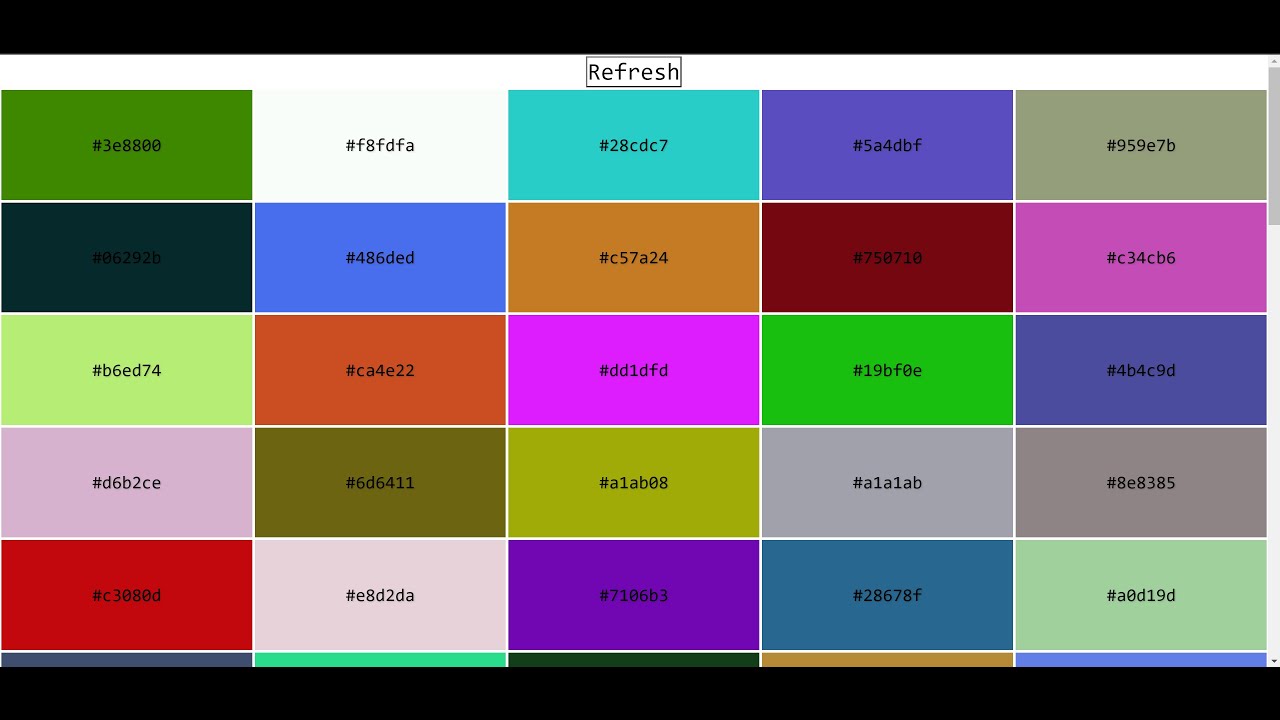 Vanilla Javascript Mini Project | Random Color Palette Generator