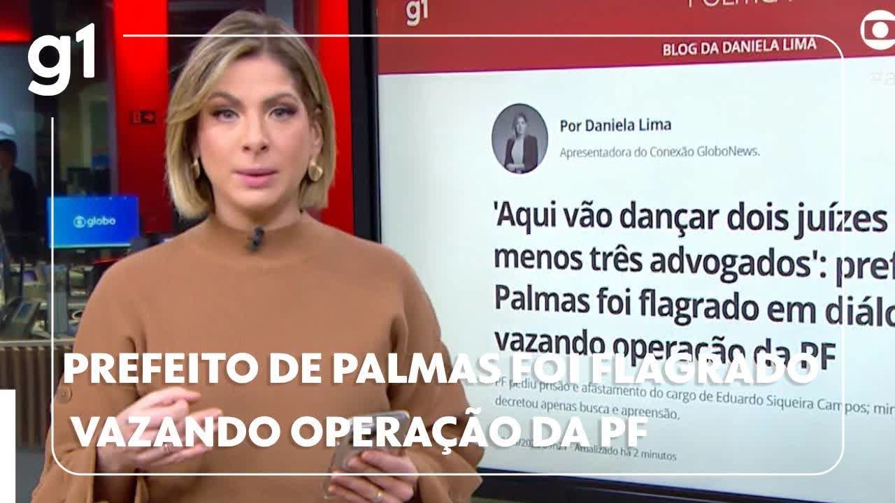 Prefeito de Palmas foi flagrado em diálogo vazando operação da PF