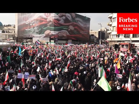 People Hold Pro-Regime Demonstration In Tehran Amid Widespread Unrest Across Iran