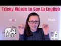 Tricky Words To Say In English 1 Walk Work Improve Your Pronunciation In American English