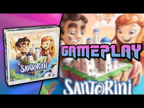 Santorini Gameplay Tutorial with No Gods or Goddesses by Roxley and Spin Master