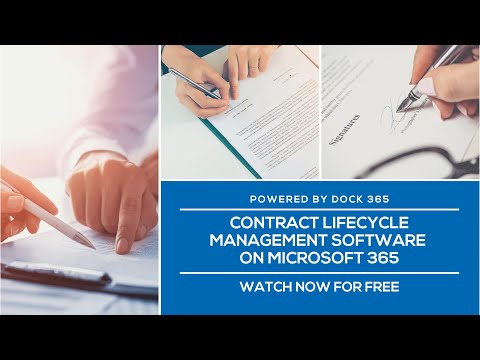 Contract Lifecycle Management Using Microsoft 365