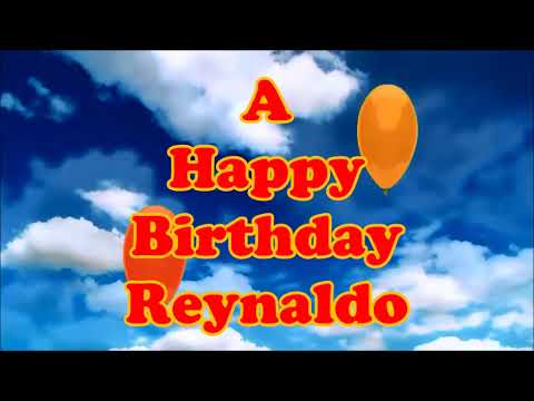 Reynaldo Happy Birthday floating balloons