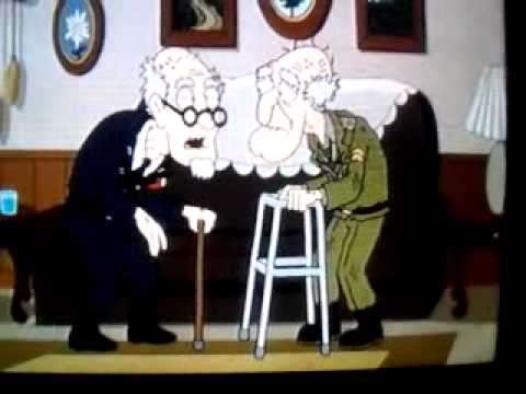 Family guy old man fight!
