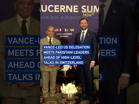 Vance-led US delegation meets Pakistani leaders ahead of high-level talks in Switzerland#worldnow