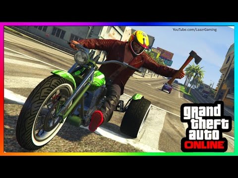 GTA 5 - HOW TO MELEE ON MOTORBIKES!  (GTA Online Biker DLC Update)