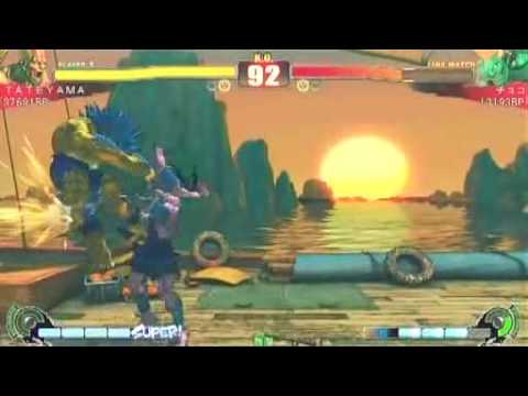 SF4:Tateyama (Dh),Hard Bo (Ke),Papaya (Go) vs Gyasu (Ch),Choco (Bl),Momochi (Go) - NSB 11