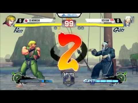 Momochi (Ken) vs Xian (Gen) - EVO 2015 USF4 - 720p/60fps