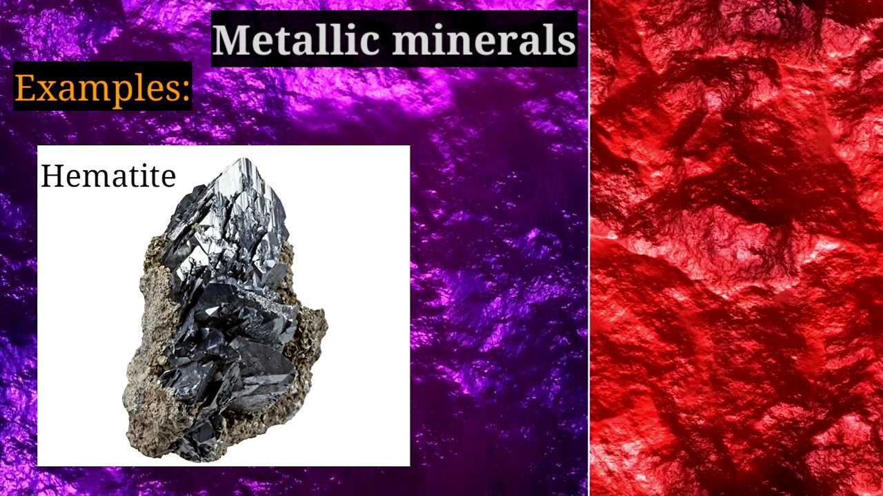|| Minerals and rocks || Types of Minerals || Metallic Minerals | Non metallic minerals ||