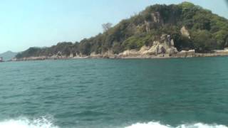 preview picture of video 'Kasaoka Islands Cruise 三洋汽船・笠岡諸島航路・白石島－＞北木島20130429'
