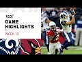 Rams vs. Cardinals Week 13 Highlights | NFL 2019