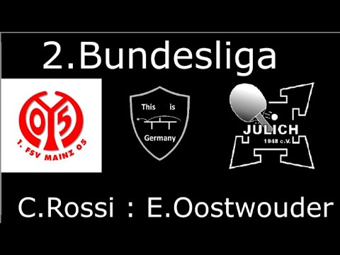 2.Bundesliga | 1.FSV Mainz 05 - TTC Indeland Jülich | C.Rossi :E.Oostwouder