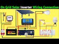 on grid solar system connection with inverter battery inverter wiring
connection animation