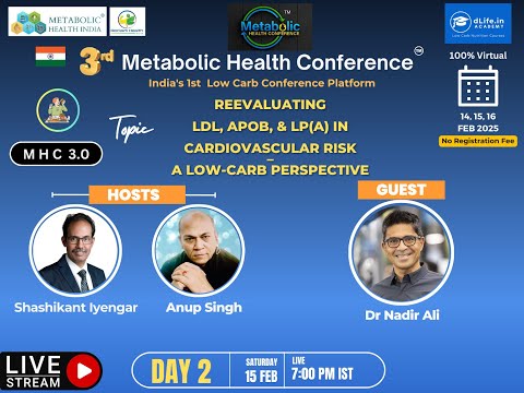 MHC2025: Dr Nadir Ali Reevaluating LDL, ApoB, & Lp(a) inCardiovascular Risk – A Low-Carb Perspective