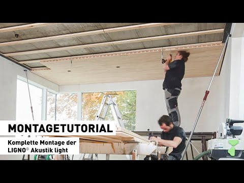 LIGNO® Akustik light - Akustikpaneele einfach anbringen (Montagetutorial)