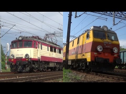 Pociągi w Częstochowie- Budyń EP07-1008 vs. Rodzyn EP09-046 i dużo węglarek... | 29.07.2016