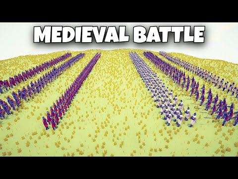 MEDIEVAL ARMY vs MEDIEVAL ARMY - MEDIEVAL BATTLE - Totally Accurate Battle Simulator TABS