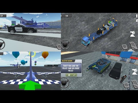 Transporting Police Vehicles in Cargo PlanePolice Car Transporter 2023  Android Gameplay .part #3