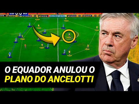 Ancelotti and the NEW GAME MODEL of the Brazilian National Team - ECUADOR 0 x 0 BRAZIL