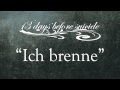 13 DAYS BEFORE SUICIDE - "ICH BRENNE ...