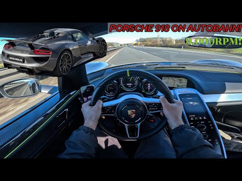 BEST SOUND EVER😍 PORSCHE 918 SPYDER AUTOBAHN POV DRIVE!🤯 Does it feel like 1.5 Million€? POV Review